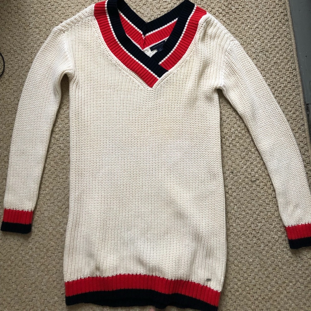 Varsity sweater dress